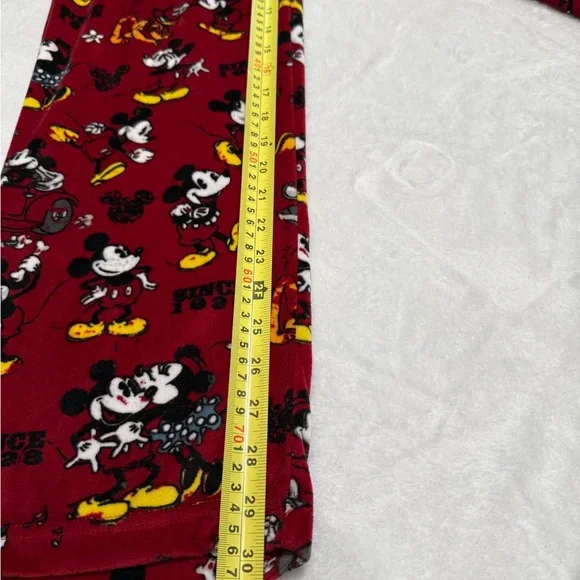 Disney Red Mickey Mouse Print Pajama Lounge Pants, Size Small (18-8) - Picture 12 of 12
